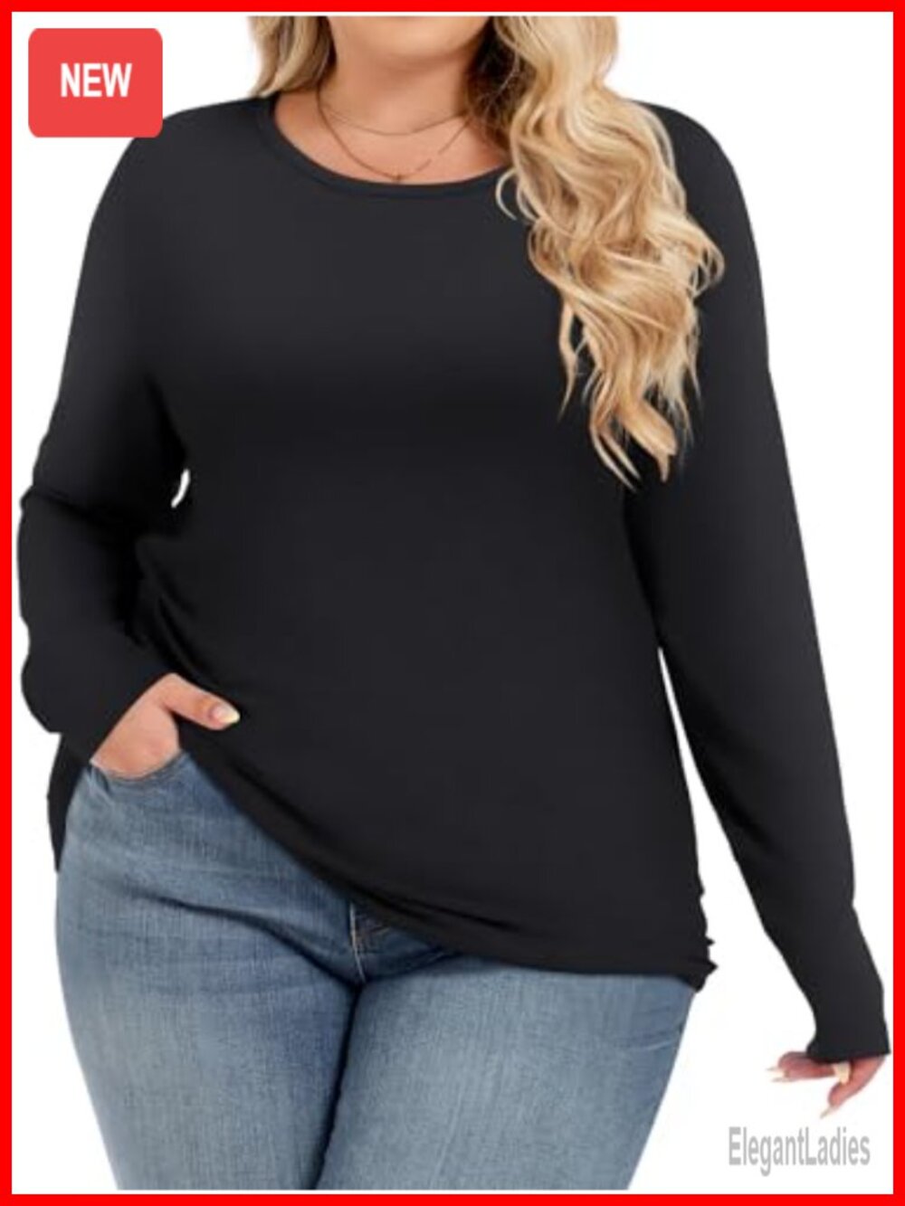 Womens Plus Size Long Sleeve Tops Loose Fit Casual Blouses Tunic Shirts